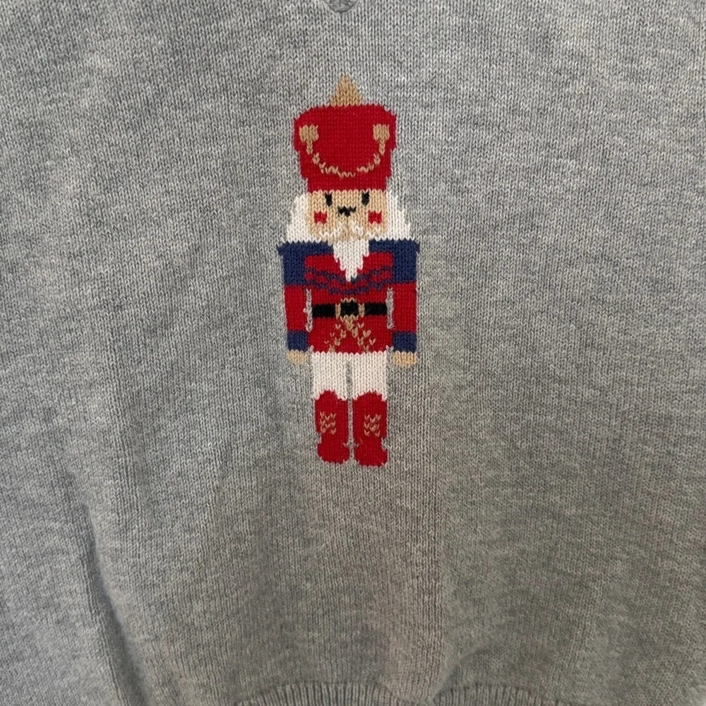 Janie and Jack nutcracker vest grey 3t